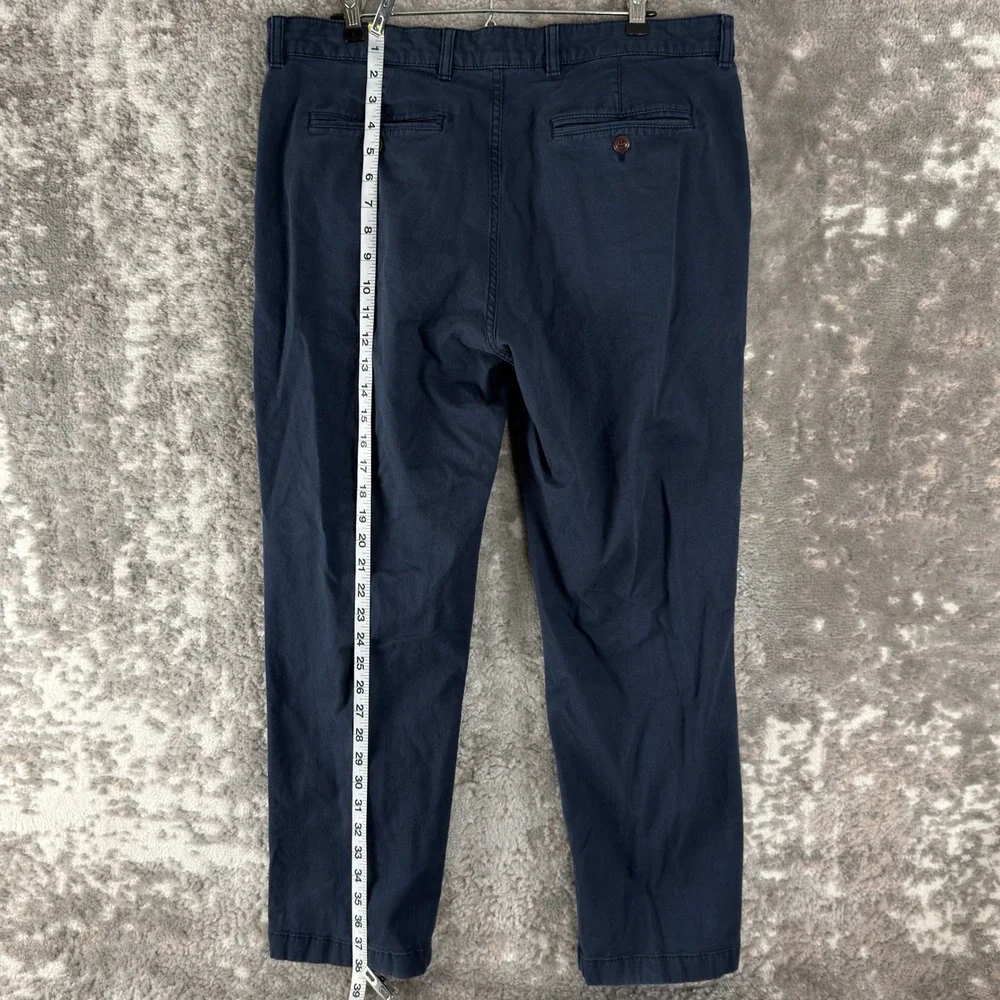 L.L.Bean Size 36x29 Standard Athletic Fit Chino Pants Navy Blue Long Mens